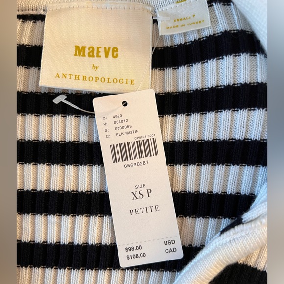 Anthropologie Maeve Bell-Sleeve Polo Sweater - Picture 8 of 8